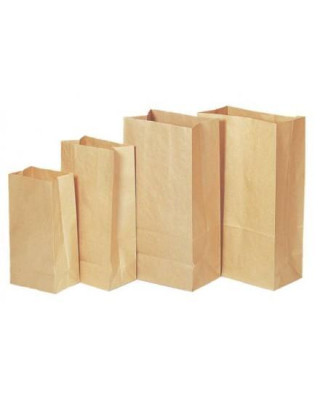 MILL. BOLSA AMERICANA KRAFT 20+12x37.5CM(1X500)