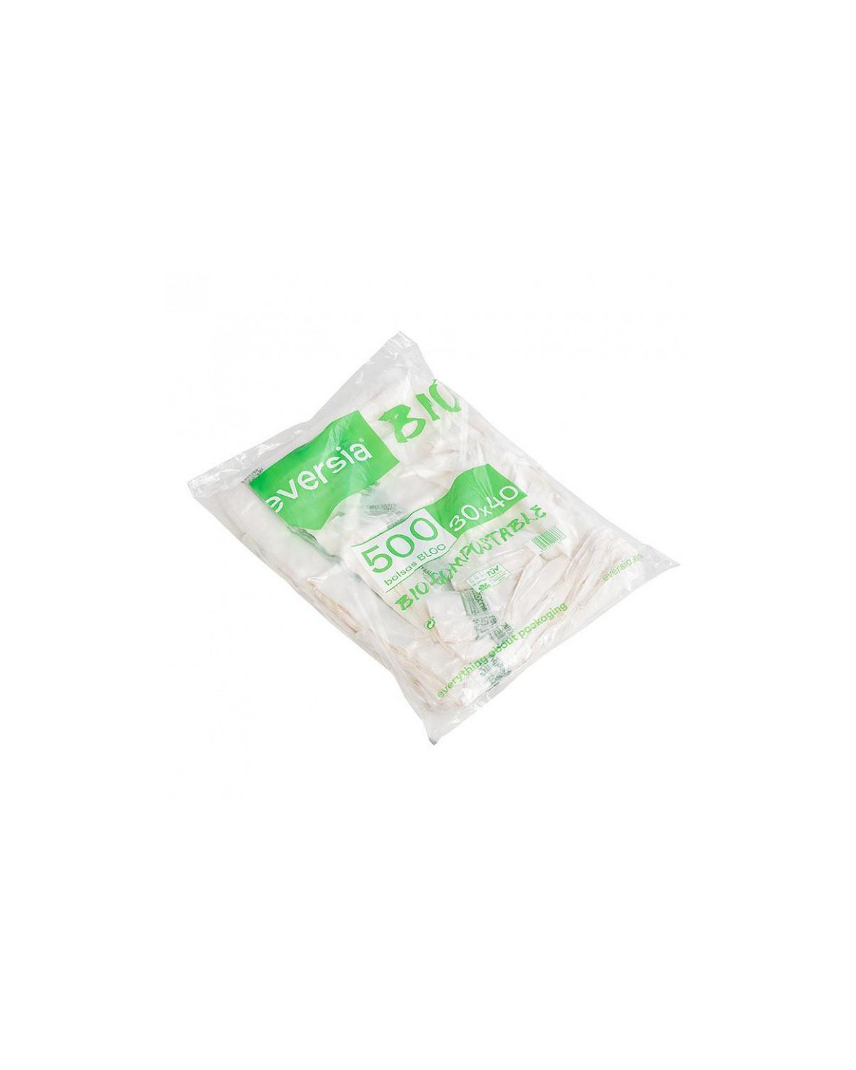 BOLSA BLOC 30X40 CM COMPOSTABLE G44 3P-500UDS