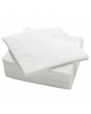 SERVILLETA 33X33 1C BLANCA 30P-100