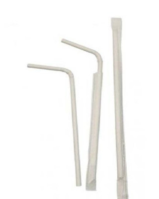 BOLSA-100 CAÑA PAPEL FLEX. ENFUNDA BLANCA 6X230MM