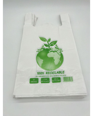 BOLSA ASA BLANCA 60X70 G200 70% REC. (8X50 UDS)