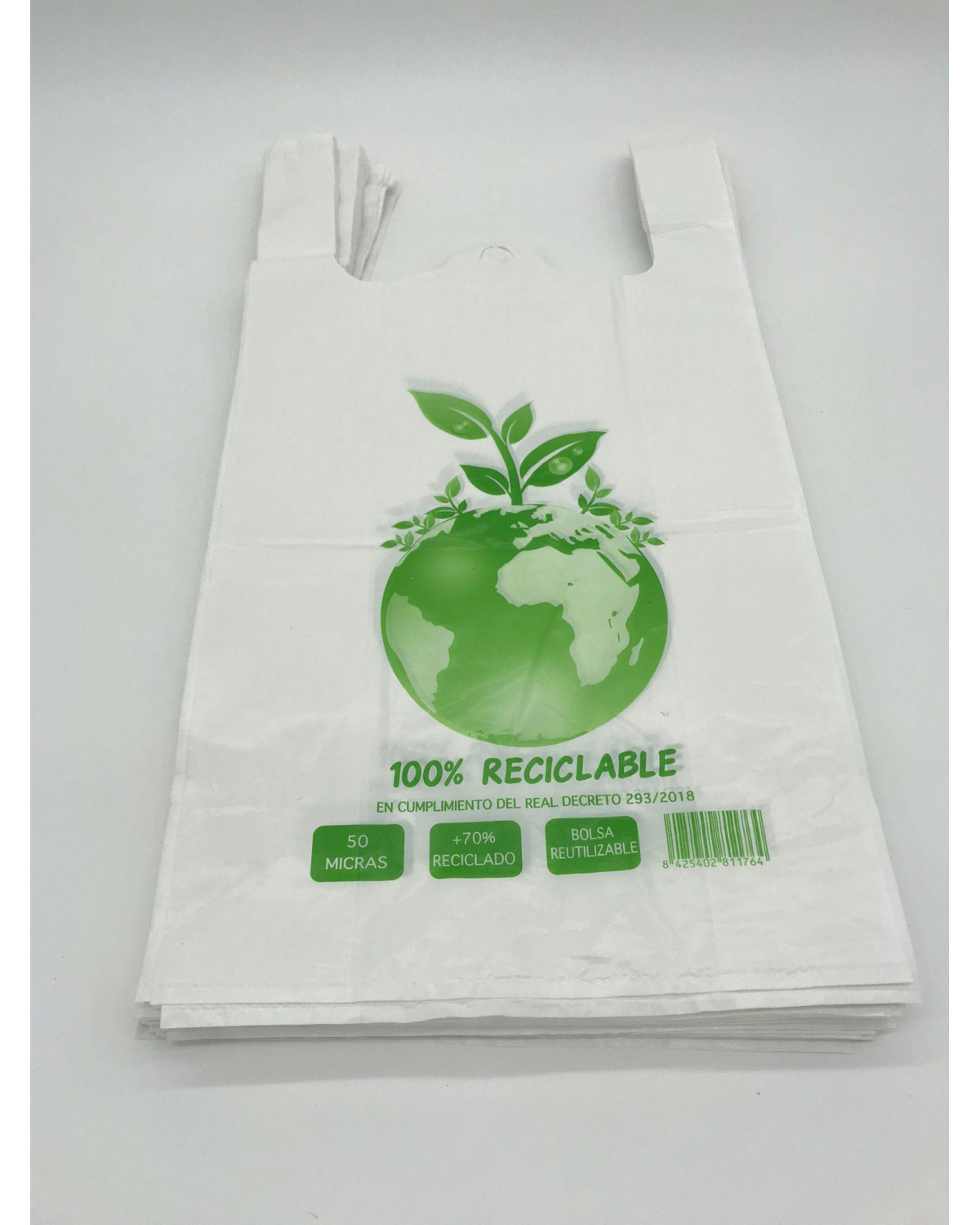 BOLSA ASA BLANCA 60X70 G200 70% REC. (8X50 UDS)
