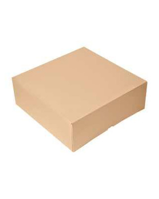 CAJA PASTELERIA PLEGABLE KRAFT Nº4 195*135*53 (12X50)