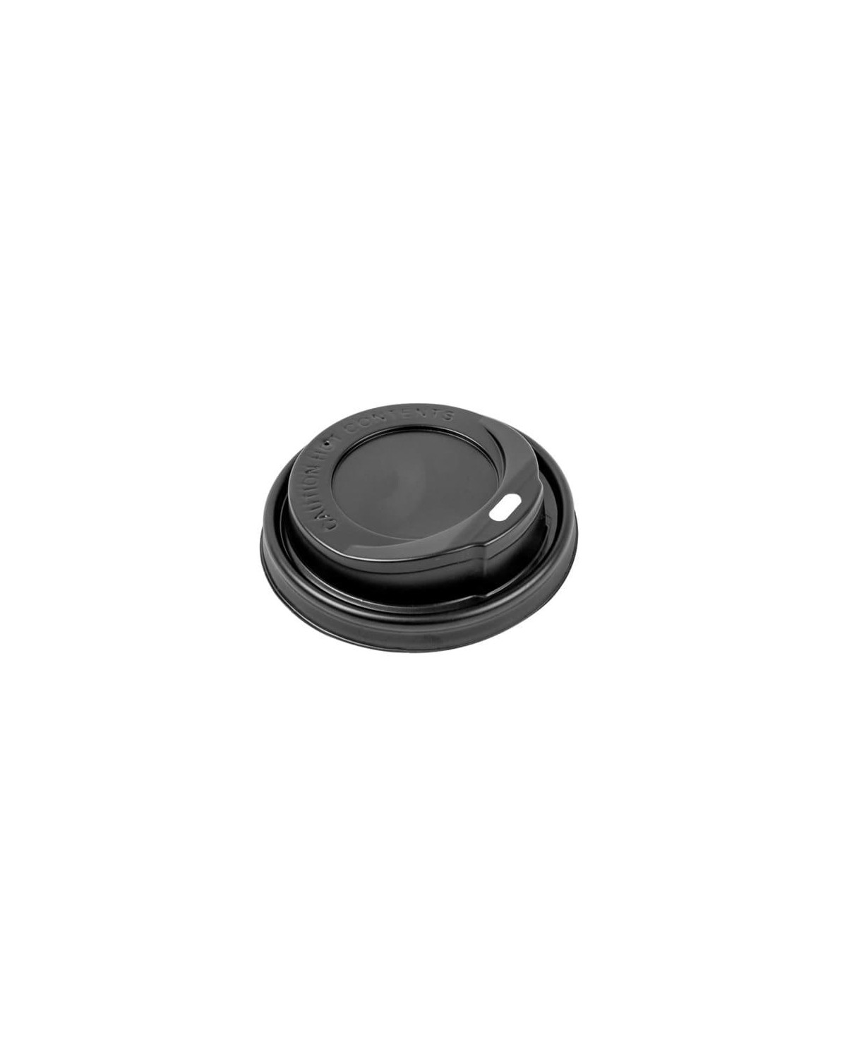 MILL. TAPA NEGRA PARA VASO CARTON 6 OZ (10X100UDS)