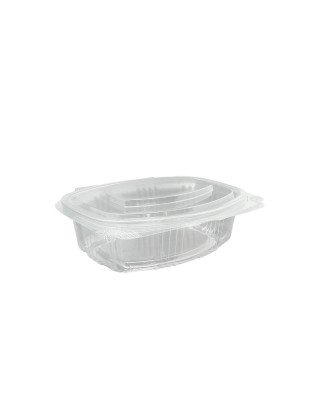 TARRINA CON TAPA BISAGRA 500CC PET 600UDS.