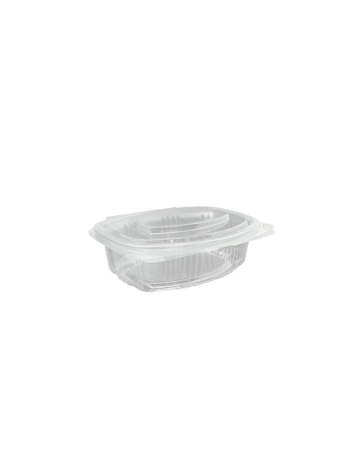 TARRINA CON TAPA BISAGRA 500CC PET 600UDS.