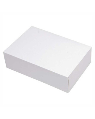 CAJAS RECTANGULARES 18X14X6 BLANCAS PQT. 50