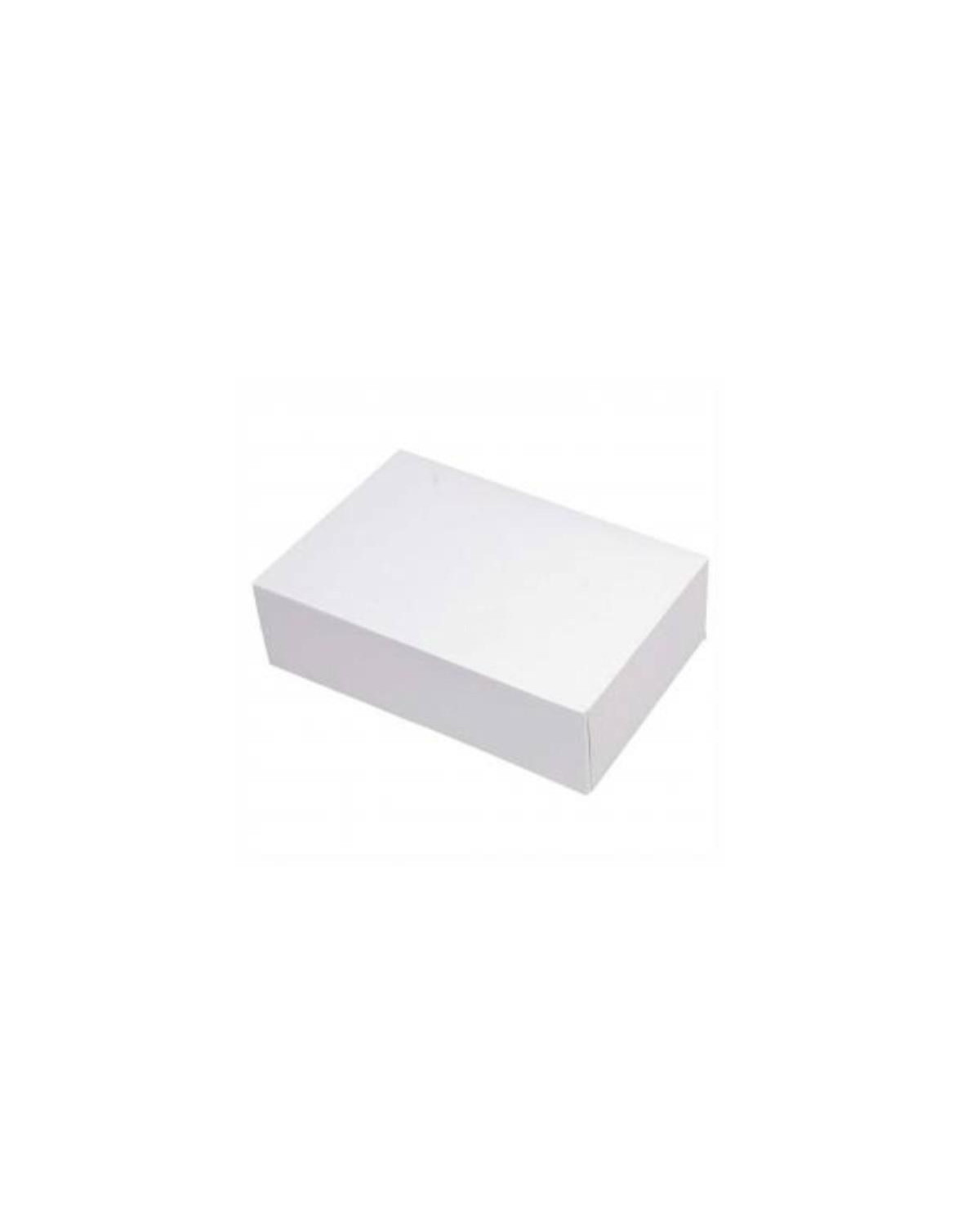 CAJAS RECTANGULARES 23X16X8 BLANCAS PQT. 50